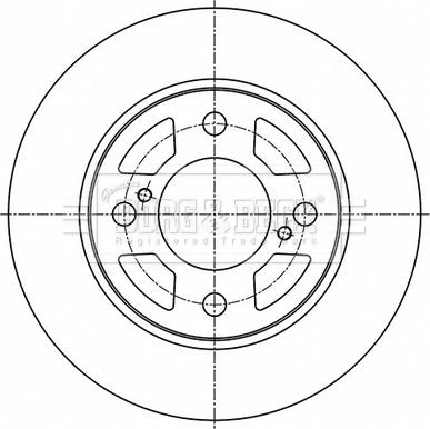 Borg & Beck BBD5530 - Спирачен диск vvparts.bg