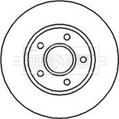 Borg & Beck BBD5096 - Спирачен диск vvparts.bg