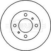 Borg & Beck BBD5097 - Спирачен диск vvparts.bg