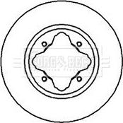 Borg & Beck BBD5087 - Спирачен диск vvparts.bg