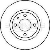 Borg & Beck BBD5021 - Спирачен диск vvparts.bg