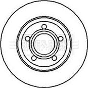 Borg & Beck BBD5072 - Спирачен диск vvparts.bg