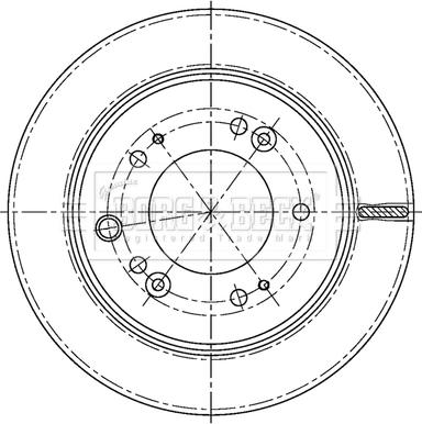 Borg & Beck BBD5198 - Спирачен диск vvparts.bg