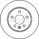 Borg & Beck BBD5157 - Спирачен диск vvparts.bg