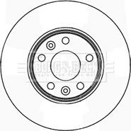 Borg & Beck BBD5163 - Спирачен диск vvparts.bg