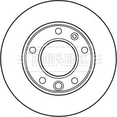 Borg & Beck BBD5134 - Спирачен диск vvparts.bg