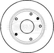 Borg & Beck BBD5126 - Спирачен диск vvparts.bg