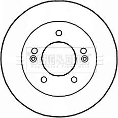 Borg & Beck BBD5174 - Спирачен диск vvparts.bg