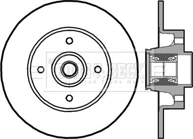 Borg & Beck BBD5896S - Спирачен диск vvparts.bg