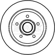 Borg & Beck BBD5840S - Спирачен диск vvparts.bg