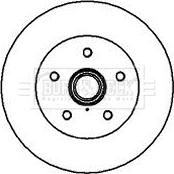 Borg & Beck BBD5848S - Спирачен диск vvparts.bg