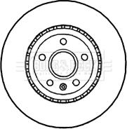 Borg & Beck BBD5843S - Спирачен диск vvparts.bg