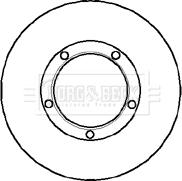 Borg & Beck BBD5850S - Спирачен диск vvparts.bg