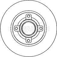 Borg & Beck BBD5808S - Спирачен диск vvparts.bg