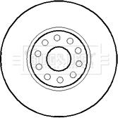 Borg & Beck BBD5883S - Спирачен диск vvparts.bg