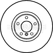 Borg & Beck BBD5823S - Спирачен диск vvparts.bg