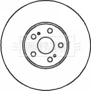 Borg & Beck BBD5874S - Спирачен диск vvparts.bg