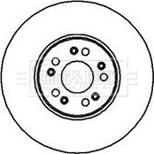 Borg & Beck BBD5870S - Спирачен диск vvparts.bg