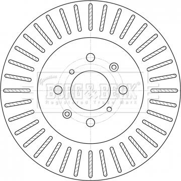 Borg & Beck BBD5394 - Спирачен диск vvparts.bg