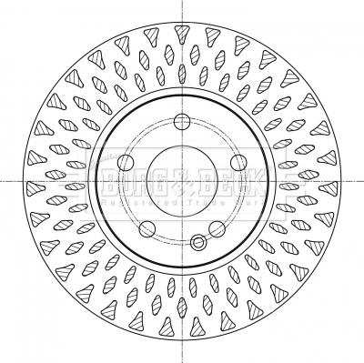 Borg & Beck BBD5392 - Спирачен диск vvparts.bg