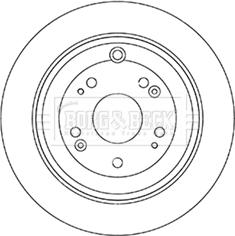 Borg & Beck BBD5344 - Спирачен диск vvparts.bg