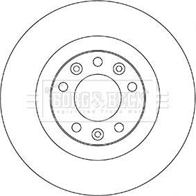 Borg & Beck BBD5356 - Спирачен диск vvparts.bg