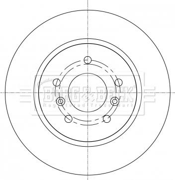 Borg & Beck BBD5367 - Спирачен диск vvparts.bg