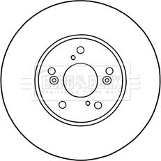 Borg & Beck BBD5311 - Спирачен диск vvparts.bg