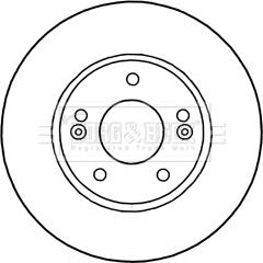 Borg & Beck BBD5313 - Спирачен диск vvparts.bg