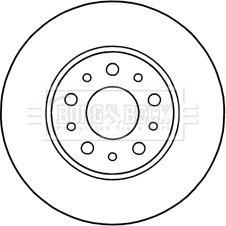 Borg & Beck BBD5312 - Спирачен диск vvparts.bg