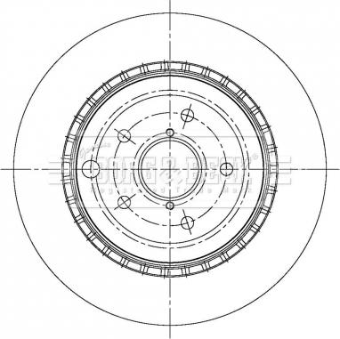 Borg & Beck BBD5378 - Спирачен диск vvparts.bg