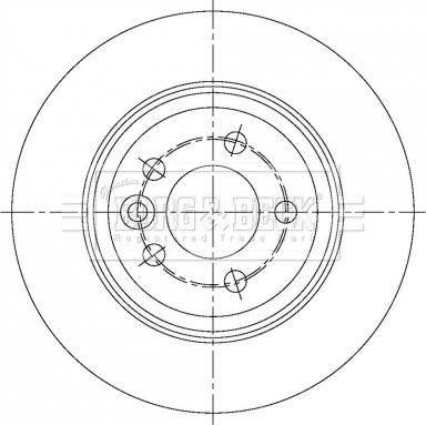 Borg & Beck BBD5377 - Спирачен диск vvparts.bg