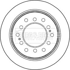 Borg & Beck BBD5297 - Спирачен диск vvparts.bg