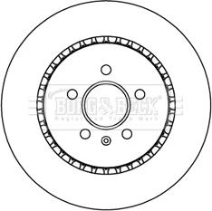 Borg & Beck BBD5246 - Спирачен диск vvparts.bg