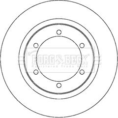 Borg & Beck BBD5215 - Спирачен диск vvparts.bg