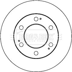 Borg & Beck BBD5213 - Спирачен диск vvparts.bg