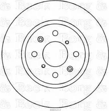 Borg & Beck BBD5217 - Спирачен диск vvparts.bg