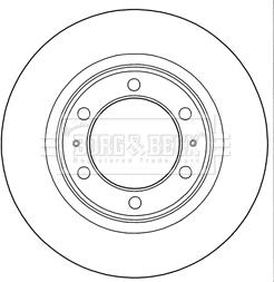 Borg & Beck BBD5289 - Спирачен диск vvparts.bg