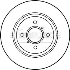 Borg & Beck BBD5280 - Спирачен диск vvparts.bg