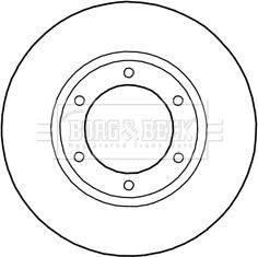 Borg & Beck BBD5288 - Спирачен диск vvparts.bg