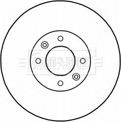 Borg & Beck BBD5234 - Спирачен диск vvparts.bg