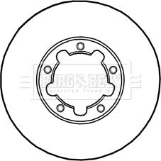 Borg & Beck BBD5232 - Спирачен диск vvparts.bg