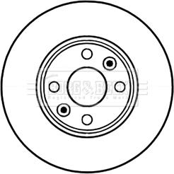 Borg & Beck BBD5226 - Спирачен диск vvparts.bg