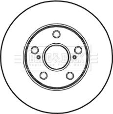 Borg & Beck BBD5487 - Спирачен диск vvparts.bg