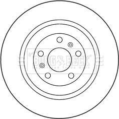 Borg & Beck BBD5274 - Спирачен диск vvparts.bg