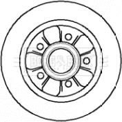 Borg & Beck BBD5742S - Спирачен диск vvparts.bg