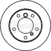 Borg & Beck BBD5751S - Спирачен диск vvparts.bg