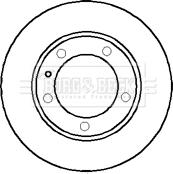 Borg & Beck BBD5700S - Спирачен диск vvparts.bg