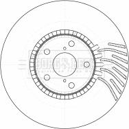 Borg & Beck BBD5784S - Спирачен диск vvparts.bg