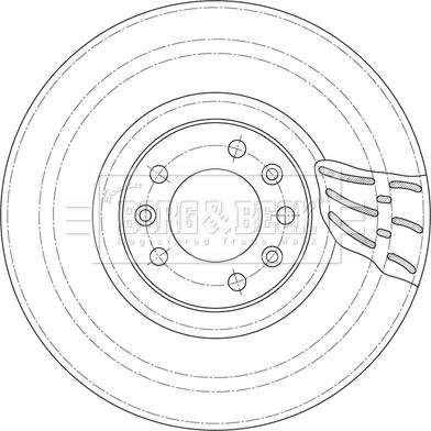 Borg & Beck BBD6098S - Спирачен диск vvparts.bg